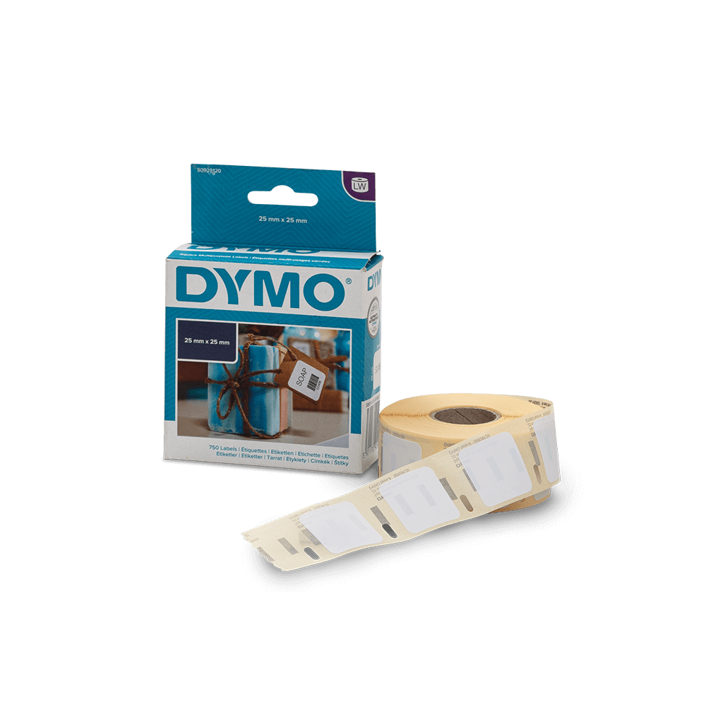 Dymo Barcode Labels 25mm x 25mm (750 labels)-Barcode scanners, printers and labels-Gorilla Lab | Shopify Experts